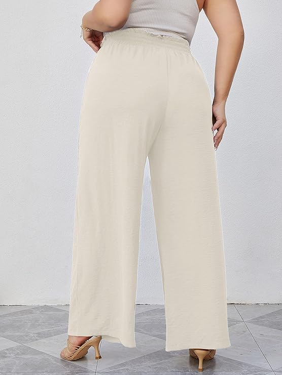 Women's Plus Size Wide Leg Lounge Pants