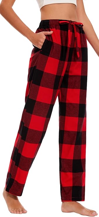 Women’s Soft Woven Cotton Flannel Pajama Pants