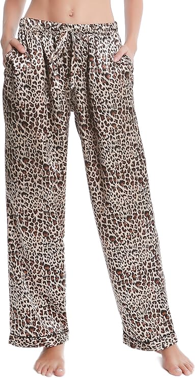 Women's Silky Satin Pajama Pants