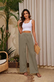 Women Flowy Pants Drawstring Waist